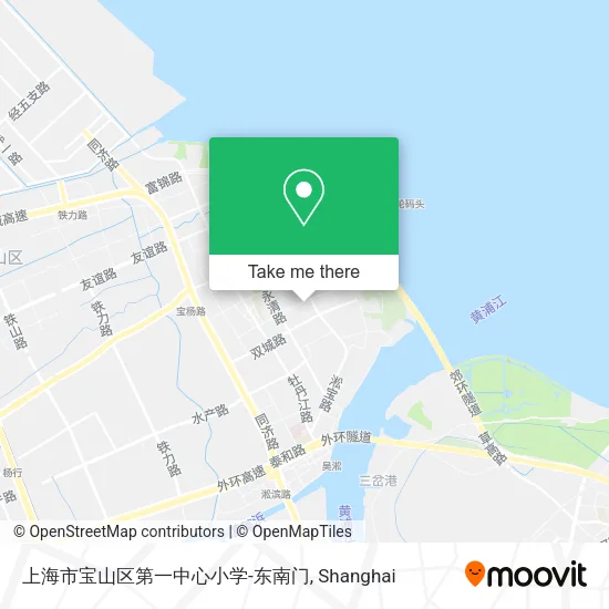 上海市宝山区第一中心小学-东南门 map