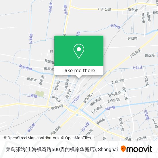 菜鸟驿站(上海枫湾路500弄的枫岸华庭店) map