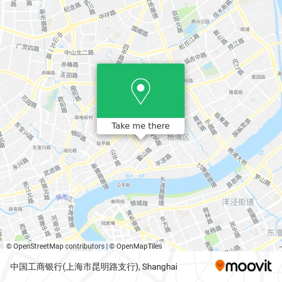 中国工商银行(上海市昆明路支行) map