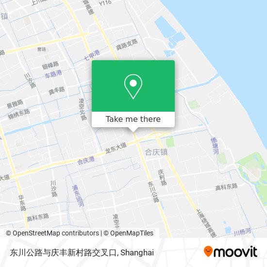 东川公路与庆丰新村路交叉口 map