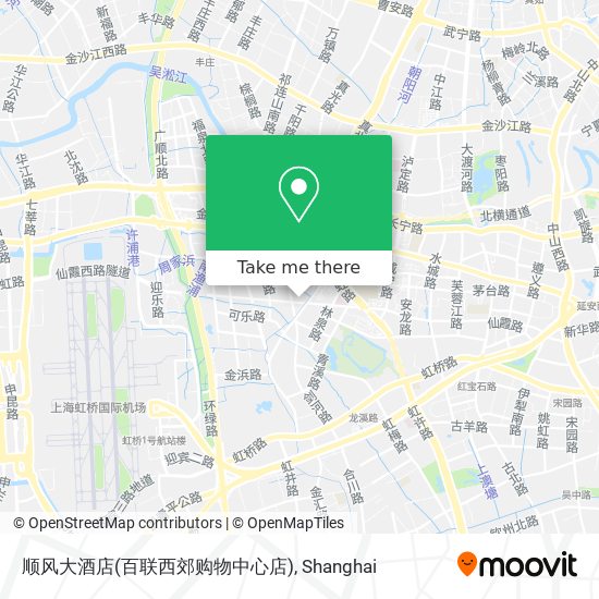 顺风大酒店(百联西郊购物中心店) map