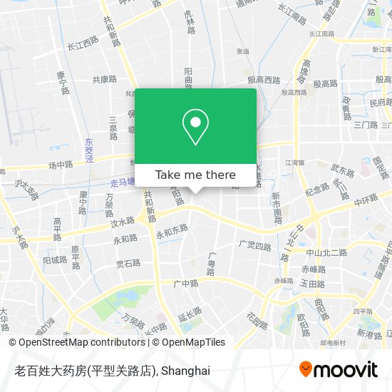 老百姓大药房(平型关路店) map