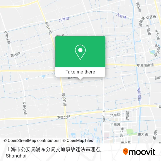 上海市公安局浦东分局交通事故违法审理点 map
