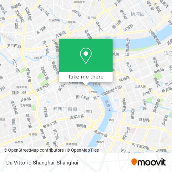 Da Vittorio Shanghai map