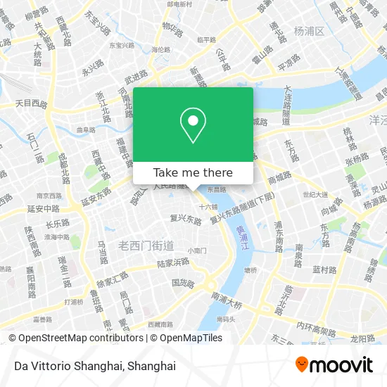 Da Vittorio Shanghai map