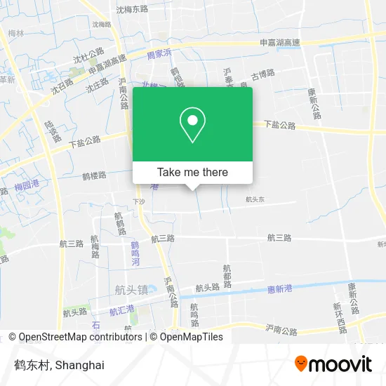 鹤东村 map