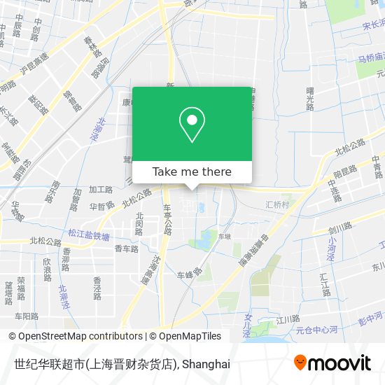 世纪华联超市(上海晋财杂货店) map