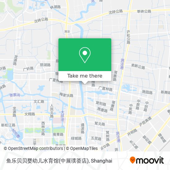 鱼乐贝贝婴幼儿水育馆(中展璞荟店) map