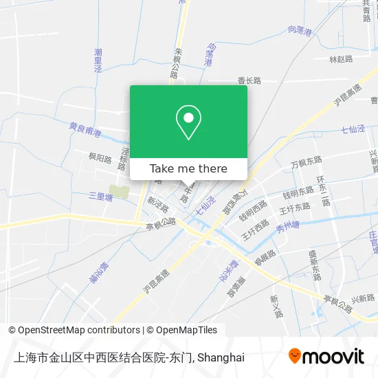 上海市金山区中西医结合医院-东门 map