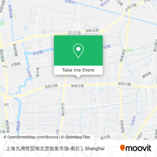 上海九洲世贸南北货批发市场-南2门 map