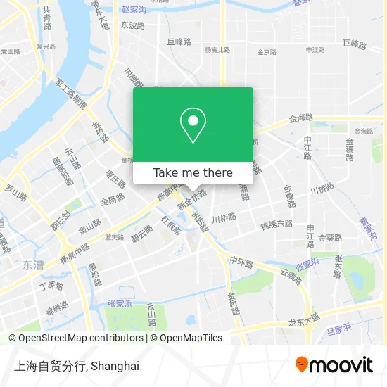 上海自贸分行 map