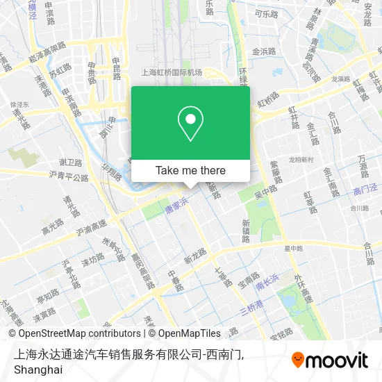 上海永达通途汽车销售服务有限公司-西南门 map