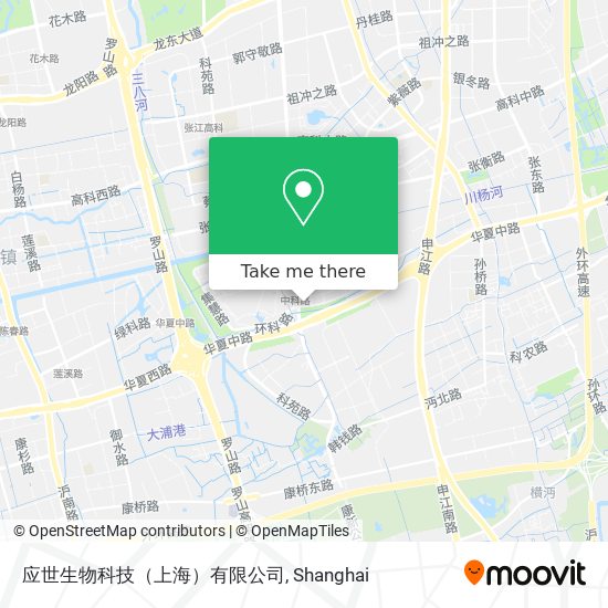 应世生物科技（上海）有限公司 map