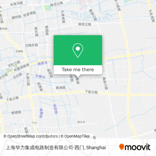 上海华力集成电路制造有限公司-西门 map