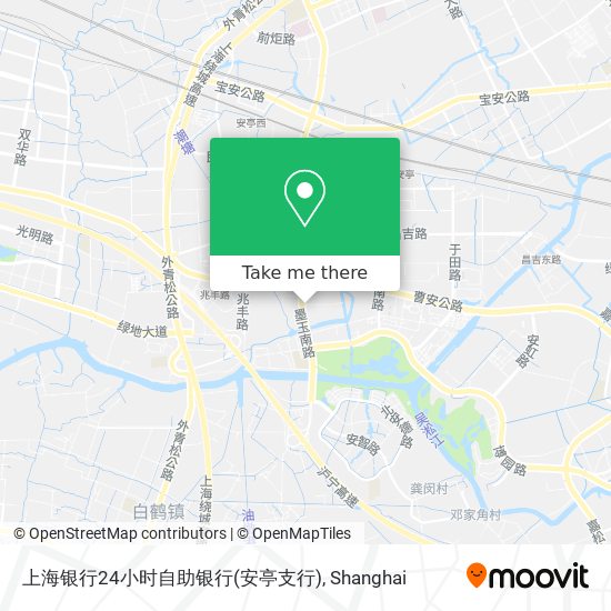 上海银行24小时自助银行(安亭支行) map