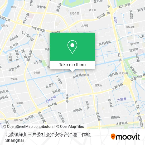 北蔡镇绿川三居委社会治安综合治理工作站 map