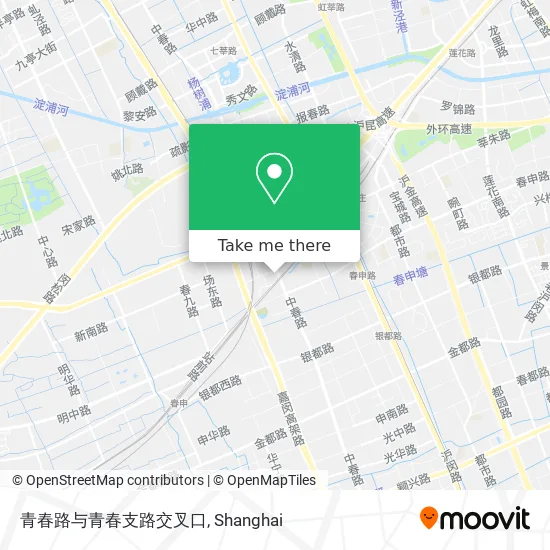 青春路与青春支路交叉口 map