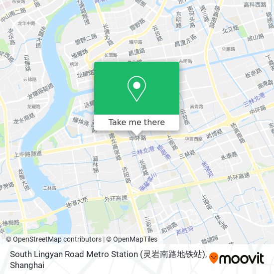 South Lingyan Road Metro Station (灵岩南路地铁站) map