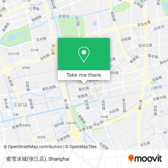 蜜雪冰城(张江店) map