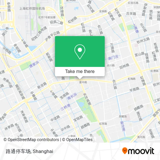 路通停车场 map