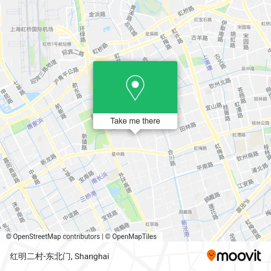 红明二村-东北门 map