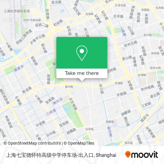 上海七宝德怀特高级中学停车场-出入口 map