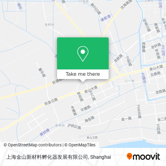 上海金山新材料孵化器发展有限公司 map