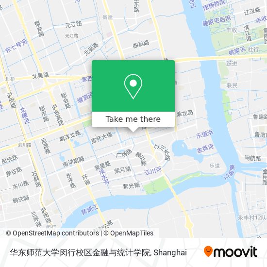 华东师范大学闵行校区金融与统计学院 map