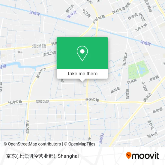 京东(上海泗泾营业部) map