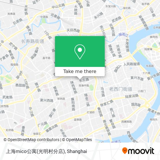 上海mico公寓(光明村分店) map