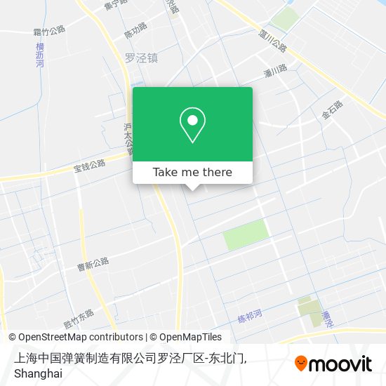 上海中国弹簧制造有限公司罗泾厂区-东北门 map