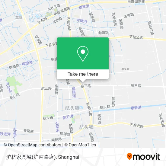 沪杭家具城(沪南路店) map