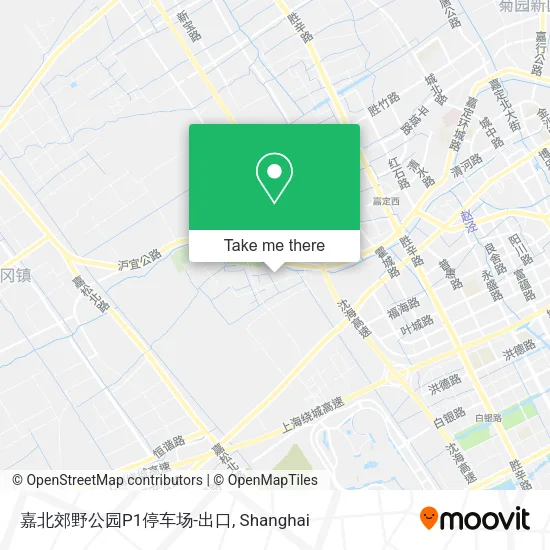 嘉北郊野公园P1停车场-出口 map