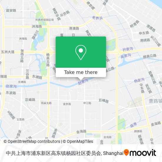 中共上海市浦东新区高东镇杨园社区委员会 map