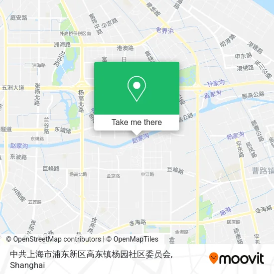 中共上海市浦东新区高东镇杨园社区委员会 map