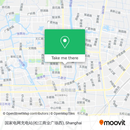 国家电网充电站(松江商业广场西) map