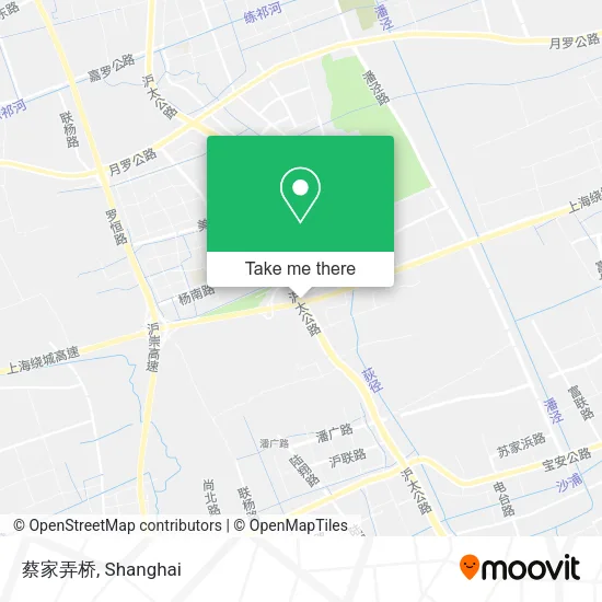 蔡家弄桥 map