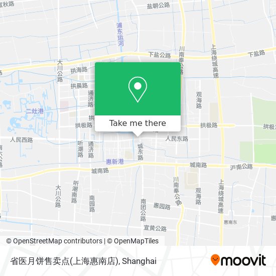 省医月饼售卖点(上海惠南店) map