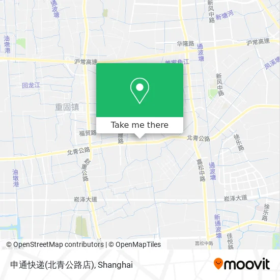 申通快递(北青公路店) map
