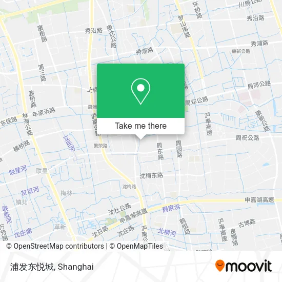 浦发东悦城 map