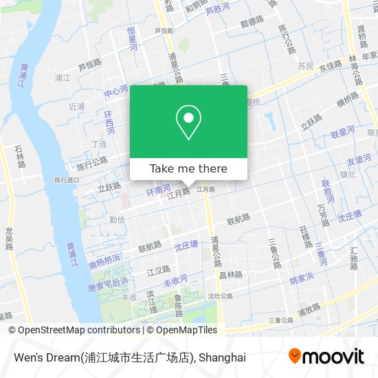 Wen's Dream(浦江城市生活广场店) map