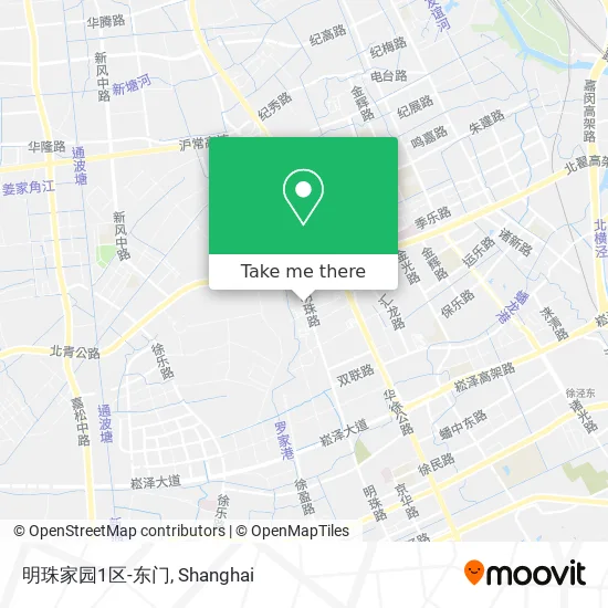 明珠家园1区-东门 map