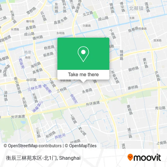 衡辰三林苑东区-北1门 map