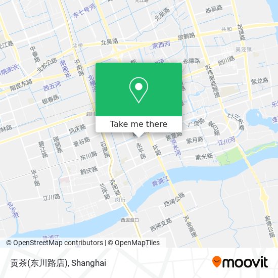 贡茶(东川路店) map