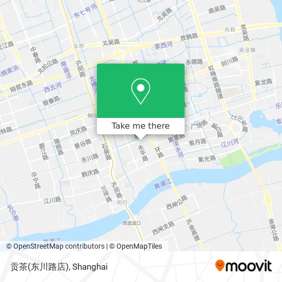 贡茶(东川路店) map