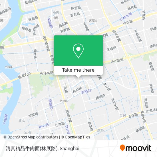 清真精品牛肉面(林展路) map
