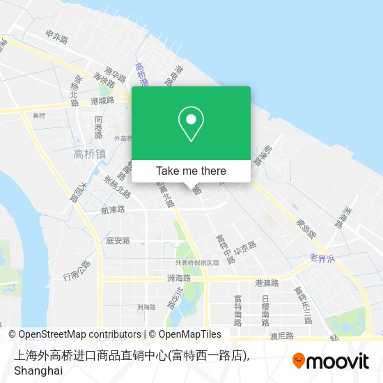 上海外高桥进口商品直销中心(富特西一路店) map