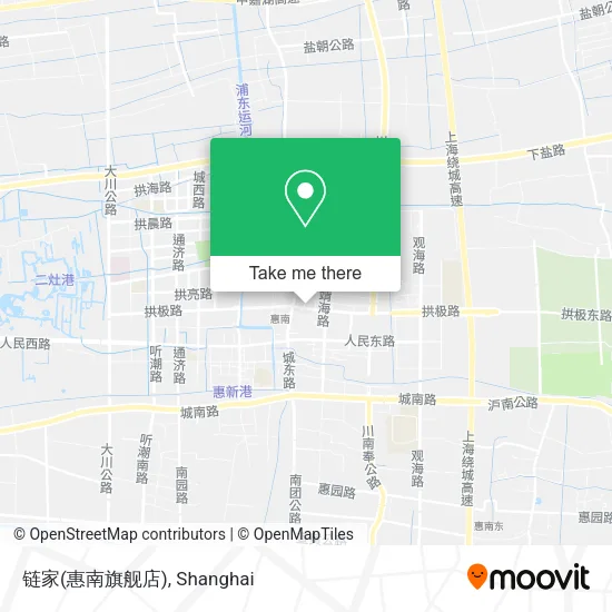 链家(惠南旗舰店) map