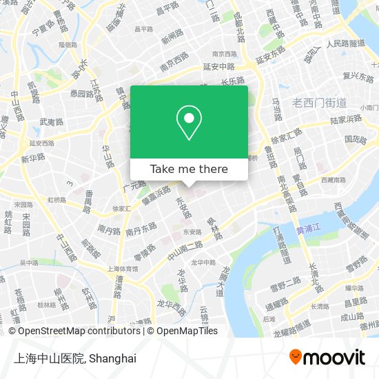 上海中山医院 map