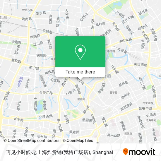 再见小时候·老上海炸货铺(我格广场店) map